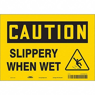 Safety Sign 7 inx10 in Vinyl