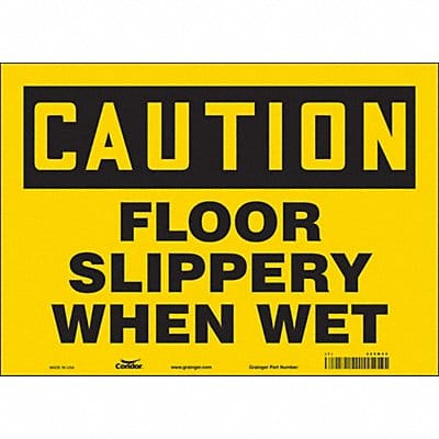 Safety Sign 10 inx14 in Vinyl