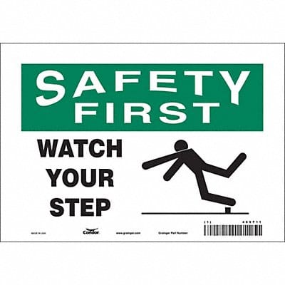 Safety Sign 7 inx10 in Vinyl