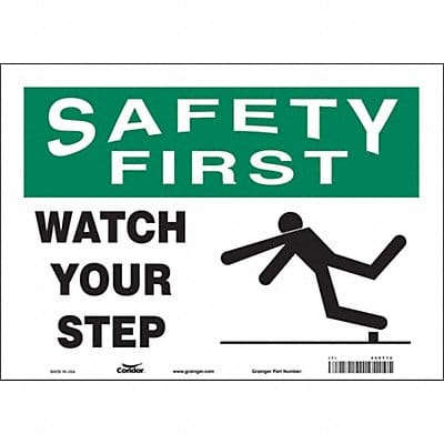 Safety Sign 10 inx14 in Vinyl