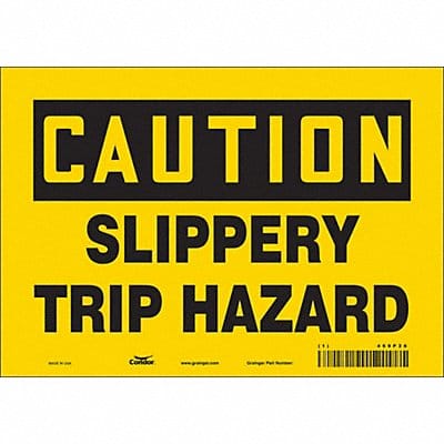 Safety Sign 7 inx10 in Vinyl