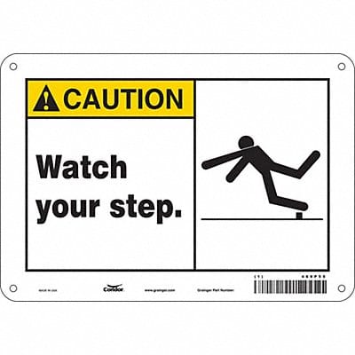 Safety Sign 7 in x 10 in Aluminum