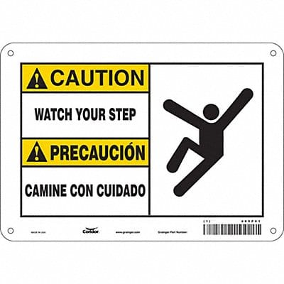 Safety Sign 7 in x 10 in Aluminum