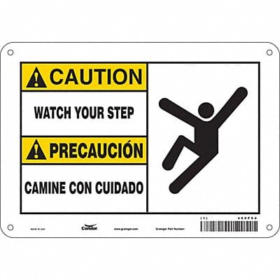 Safety Sign 10 inx14 in Polyethylene