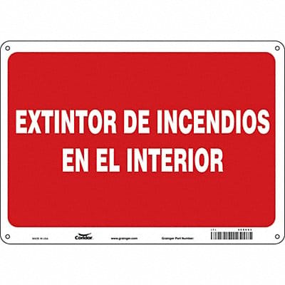 Safety Sign 10 in x 14 in Polyethylene