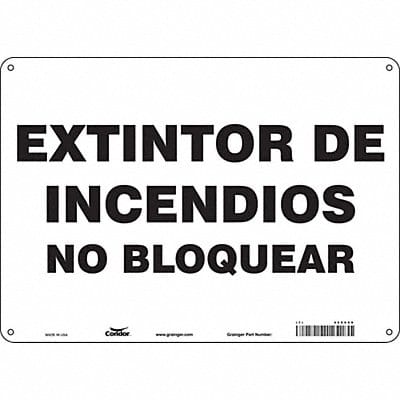 Safety Sign 10 in x 14 in Polyethylene