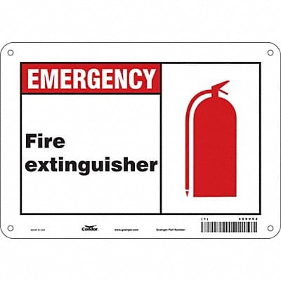 Safety Sign 7 in x 10 in Aluminum