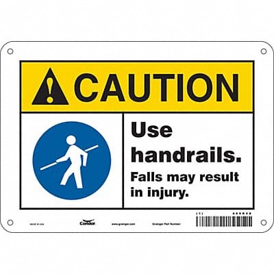 Safety Sign 7 inx10 in Polyethylene