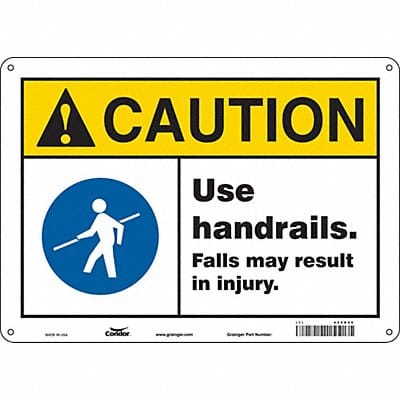 Safety Sign 10 inx14 in Polyethylene