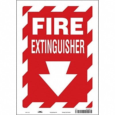 J7049 Safety Sign 14 in x 10 in Vinyl