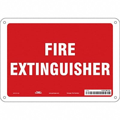 Safety Sign 7 in x 10 in Aluminum