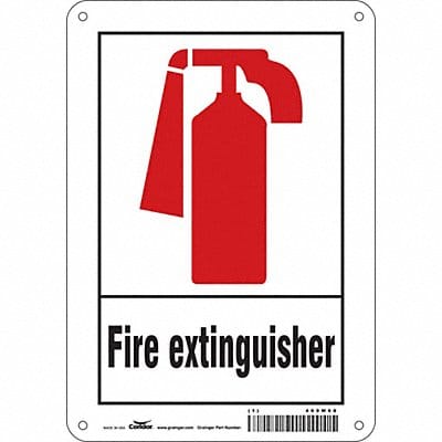 Safety Sign 10 in x 7 in Aluminum