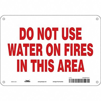 Safety Sign 7 in x 10 in Aluminum