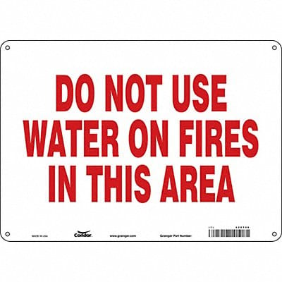 Safety Sign 10 in x 14 in Aluminum