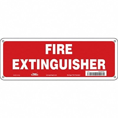 Safety Sign 5 in x 14 in Aluminum