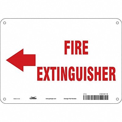 Safety Sign 7 in x 10 in Aluminum