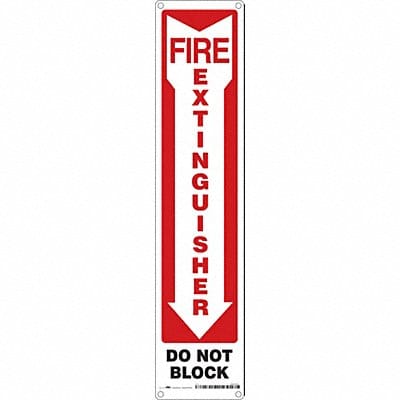 Safety Sign 18 in x 4 in Polyethylene