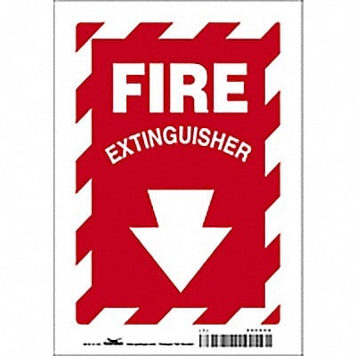 Safety Sign 10 in x 7 in Polyethylene