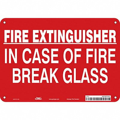 Safety Sign 7 in x 10 in Polyethylene