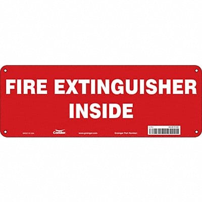 Safety Sign 5 in x 14 in Polyethylene