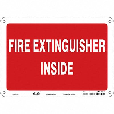 Safety Sign 7 in x 10 in Aluminum