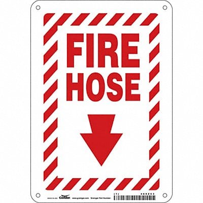 J7051 Safety Sign 10 in x 7 in Aluminum