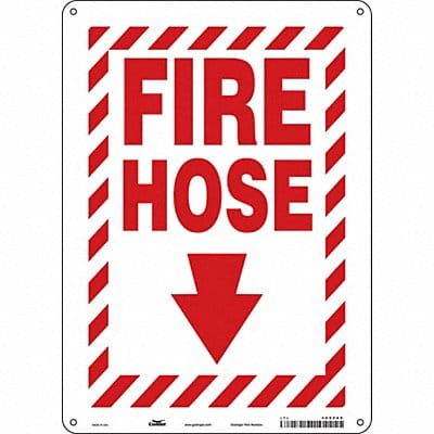 Safety Sign 14 in x 10 in Polyethylene