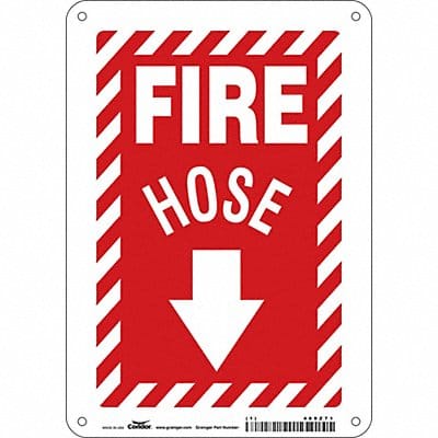 Safety Sign 10 in x 7 in Aluminum