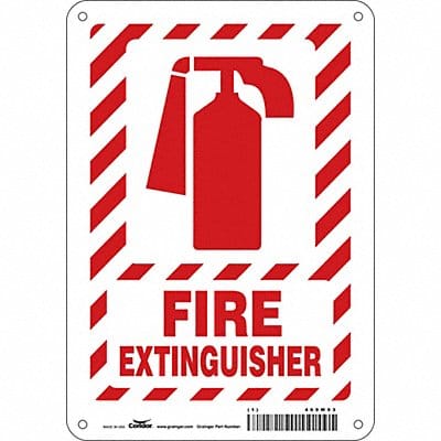 Safety Sign 10 in x 7 in Aluminum