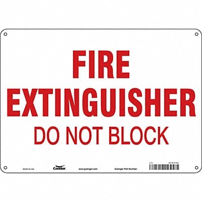 Safety Sign 10 in x 14 in Aluminum