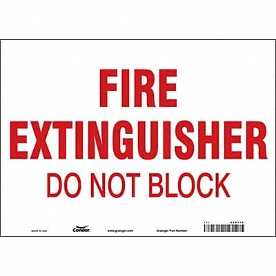 Safety Sign 10 in x 14 in Vinyl