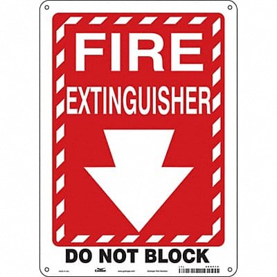 Safety Sign 14 in x 10 in Polyethylene