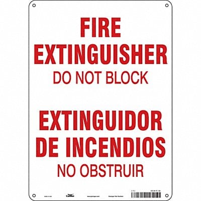 Safety Sign 14 in x 10 in Aluminum