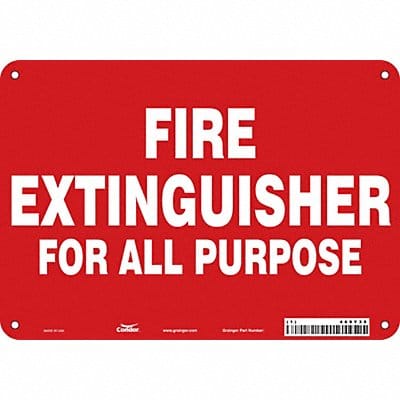 Safety Sign 7 in x 10 in Polyethylene