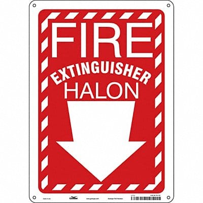 Safety Sign 14 in x 10 in Polyethylene