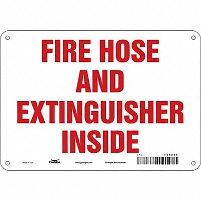 Safety Sign 7 in x 10 in Aluminum