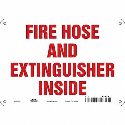 Safety Sign 7 in x 10 in Polyethylene