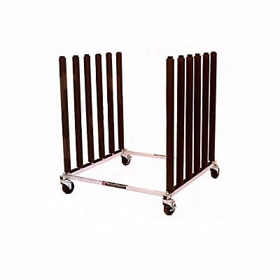 Mobile Bulk Rack Silver Steel