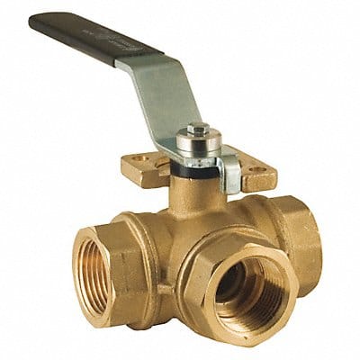 Ball Valve 3-Way Standard L Port 1/2 in