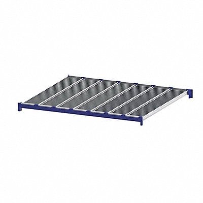 Gravity Flow Shelf 72inx2 5/8inx96in Blu