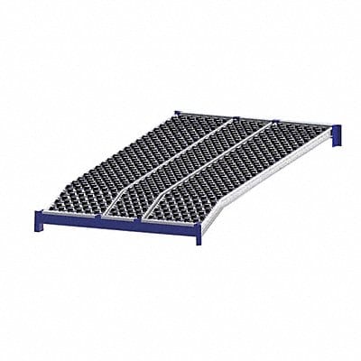 Gravity Flow Shelf 96inx2 5/8inx48in Blu