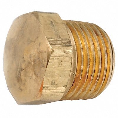 Hex Head Plug Brass 3/4 Pipe Size MNPT