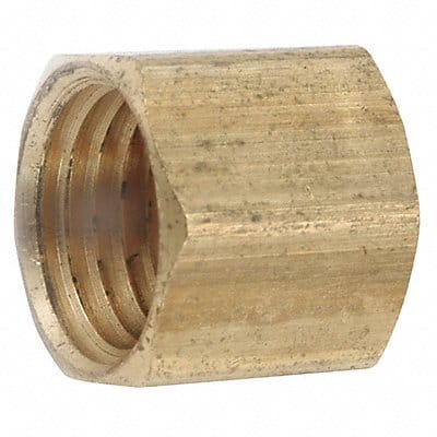 Cap Brass 1/2 in Pipe Size Female NPT