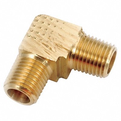 90 Extruded Elbow Brass 1/4 in MNPT