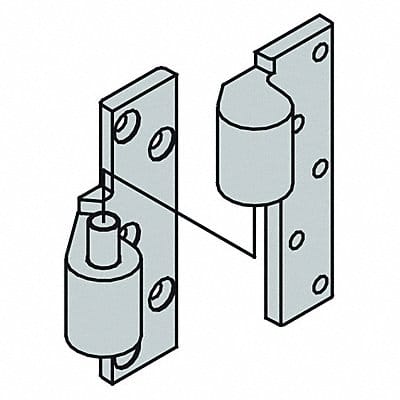 Offset Pivot Hinge Full Mortise 1000 lb.