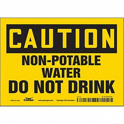 Safety Sign 5 inx7 in Vinyl