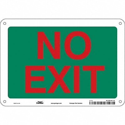 Safety Sign 7 in x 10 in Aluminum