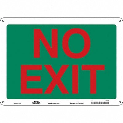 Safety Sign 10 in x 14 in Aluminum