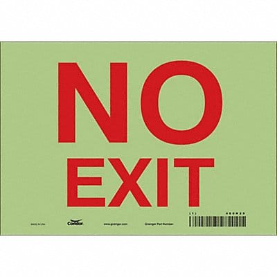 K2119 Safety Sign 7 in x 10 in Glow Vinyl