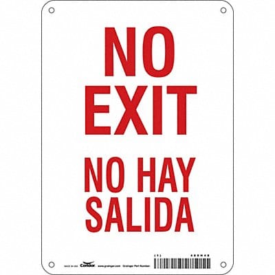 Safety Sign 10 in x 7 in Polyethylene